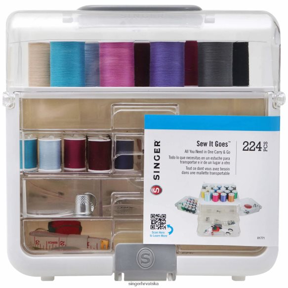 sew-it-goes komplet za šivanje i pohranu za rukotvorine od 224 dijela s klasičnim bojama D0ZNHB95 SINGER pribor
